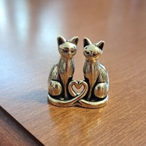 Gold Cat Figurine